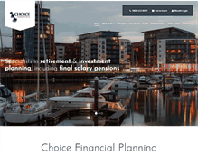 Tablet Screenshot of choicefinancialsolutions.com